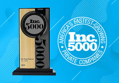 Car Keys Express Wins Inc. Magazine's "Inc. 5000" Award